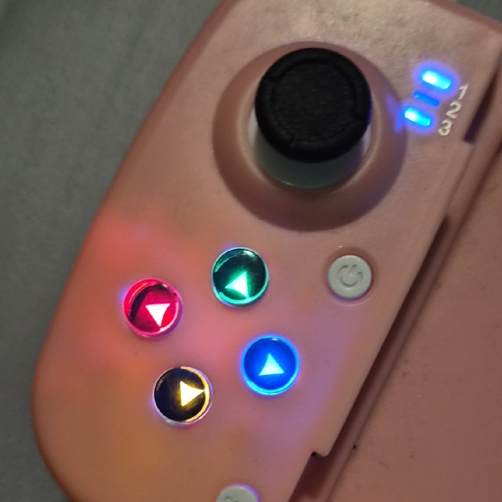 Pink Gaming Controller with LED Buttons - Picture 6 of 9